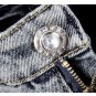 Low-waist Grey Slim Jean