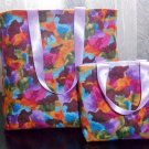 Matching Girl & Doll Multi Color Print Purses Handmade in USA