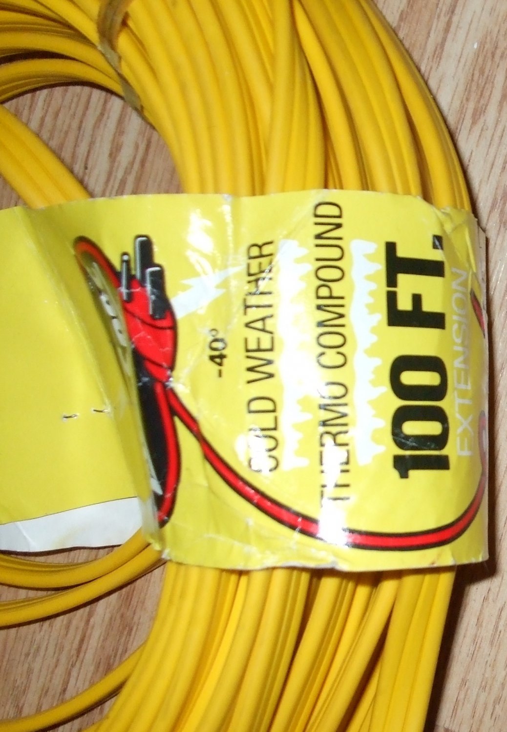 extention cord sale 100ft yellow flat extension cord VENDOR millspec
