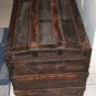 large trunk from 1800 Antique Victorian child's steamer trunk chest toy box