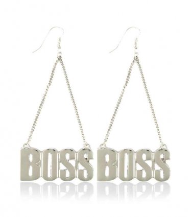 Silver Boss Earrings