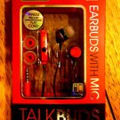 Hot Earbuds by Sentry (Red), Volume Control, Mobile-MP3-iPod-iPhone-Blackberry