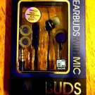 Cool Airbuds by Sentry, Bulit in Mic-10mm Drivers-Extra Pads-4ft Cord-3.5mm plug