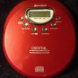 Lenoxx Sound Portable CD Player, Red w/ Gray bottom, Model CD-85, Good Condition