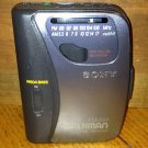 Sony FM/AM Walkman WM-FX123, Mega Bass, Very Good Condition, Belt Clip