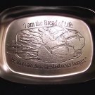 "I am the Bread of Life" Silver Metal (in color)Plate John 6:35 FREE Shipping