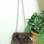 NWT Gap Faux Fur Chainstrap Handbag Brown