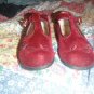 maroon velvet girls dress shoe