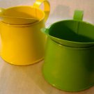 Green & Yellow Planter Pitcher Apox 5" x 6" Size 2 Pieces