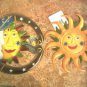 Wall Accent Decorative Man in the Moon - Sun and Sun Apox 8" qty 2