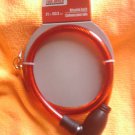 Out Door Furniture Bicycle  Lock  21"  53.3cm Vinyl Coated Cable Includes 2 Keys