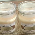 Set 0f 4 Vanilla Candles  in Glass Jar with Lid