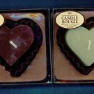 Heart Shaped Chocolate Candles - Gift Set 2 hearts Are better Than 1