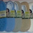 6 Pair Of Ladies Soft Slipper Socks With Grippers Style #2044