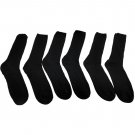 ""6 Pairs Of MB55 Womens Black Dress Diabetic Socks, Cotton""