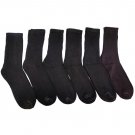 6 Pairs of excell of Women's Crew Socks, Cotton, Cushion, Brown