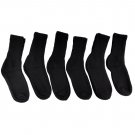 ""6 Pairs of excell Women's Black Crew Socks, Cotton""