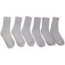 6 Pairs of excell of women's classic crew socks with full cushion cotton blen...
