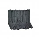 12 Pairs Of excell Women's Long Knee High Socks, Gray