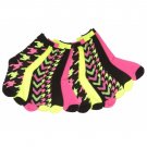 12 Pairs of Sockbin Women's Crew Socks Houndstooth and Chevron Prints, #CR12