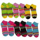 12 Pairs of Sockbin Women's Funky Ankle Socks (Fun Dots)