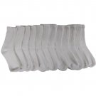 12 Pairs of excell of women's classic crew socks with full cushion cotton ble...