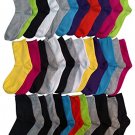 36 Pairs Of Sockbin Womens Assorted Colors Casual Crew Socks