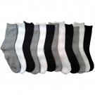 12 Pairs Of Sockbin Ladies White Black And Gray Basic Crew Socks #1121 [Apparel]