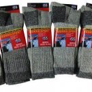 60 Pairs Wholesale Bulk Excell Women's Merino Wool Thermal Socks, Gray