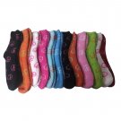 12 Pairs of excell Women's Soft Peace Sign Fuzzy Socks, #1024 [Apparel]