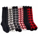 12 Pairs Of Sockbin Womens Gingham Printed Knee High Socks [Apparel]