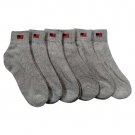 6 Pairs Of excell Womens USA Flag Gray Cotton Ankle Sport Socks [Apparel]