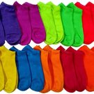 10 Pairs Of Sockbin Womens Low Cut Neon Ankle Socks [Apparel]