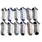 12 Pairs Of Sockbin Womens Sparkles And Stripes Low Cut Ankle Socks [Apparel]