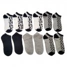 12 Pairs Of Sockbin Womans Black And White Low Cut Ankle Socks [Apparel]