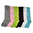 12 Pairs Of Sockbin Womens Peace Sign Fashion Knee Highs # SC277