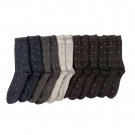 12 Pair Of Sockbin Mens Cotton Blend Designer Printed Dress Socks #513DS009