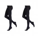 ""2 Pair of Mod & Tone Microfiber Opaque Tights, 80 Denier #8020 (X-Large)""