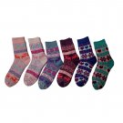 6 Pairs Of Sockbin Womens Reindeer Snowflake Prints Sweater Socks # 606-21