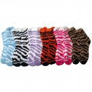 12 Pairs Of Sockbin Womens Animal Print Soft And Fuzzy Crew Socks #SC603