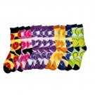 12 Pairs Of Sockbin Womens Citrus Printed Trendy Crew Socks #323FR002