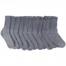 12 Pair Of excell Ladies Gray Diabetic Neuropathy Socks, Sock Size 9-11