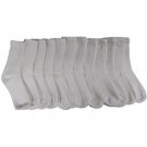 12 Pair Of excell Ladies White Diabetic Neuropathy Socks, Sock Size 9-11