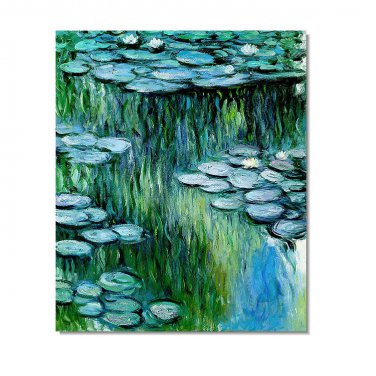 100% Hand Painted Nympheas 2 Claude Monet Oil Painting Reproduction Hand Painted High Quality