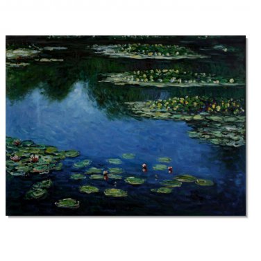 100% Hand Painted Water Lilies 3 Claude Monet Oil Painting Reproduction Hand Painted High