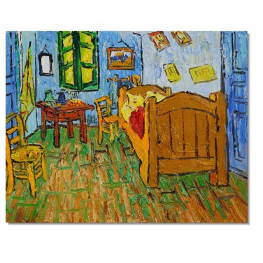 100% Hand Painted Bedroom at Arles 2 Vincent van Gogh Oil Painting Reproduction Hand Painted