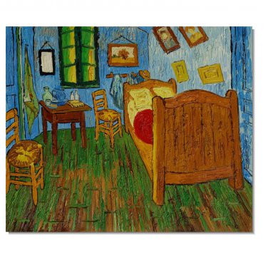 100% Hand Painted Bedroom at Arles Vincent van Gogh Oil Painting Reproduction Hand Painted High
