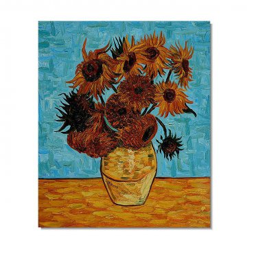 100% Hand Painted Sunflowers Vincent van Gogh Oil Painting Reproduction Hand Painted High
