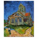 100% Hand Painted The Church at Auvers Vincent van Gogh Oil Painting Reproduction Hand Painted