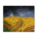 100% Hand Painted Wheat Field With Crows 3 Vincent van Gogh Oil Painting Reproduction Hand